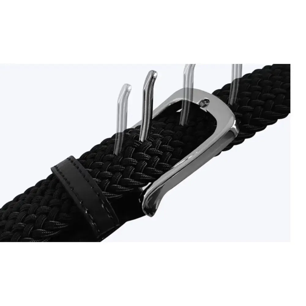 Men's Stretch Belt Braided Belt No Holes Adjustable